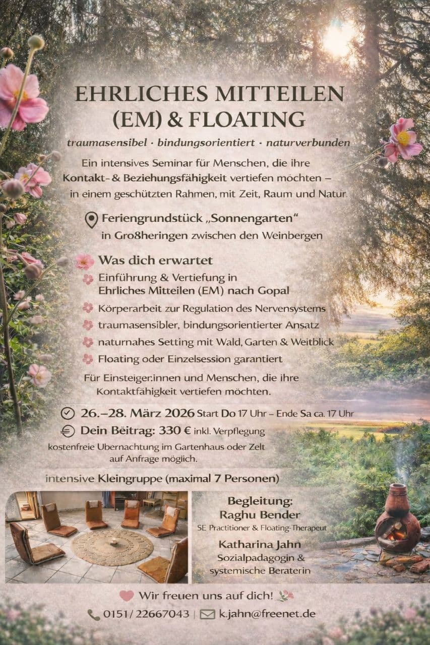 Ehrliches Mitteilen & Floating nach Gopal