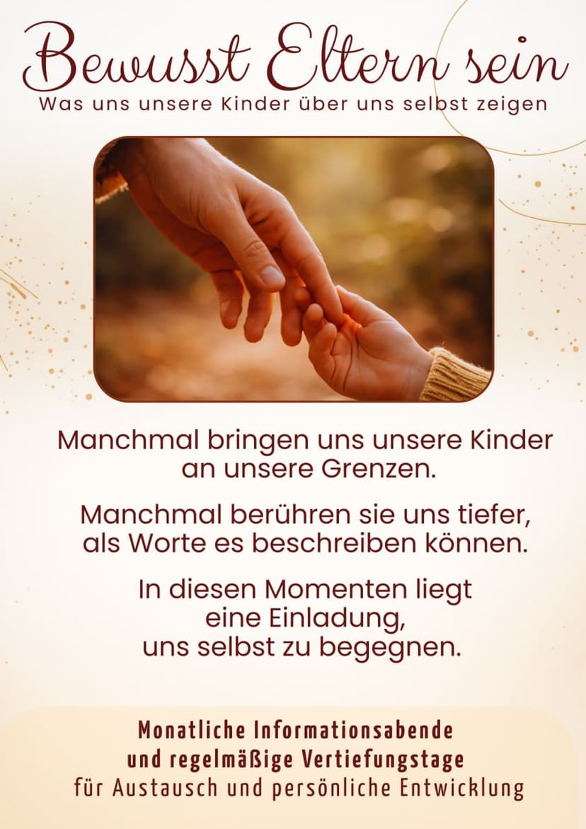 Bewusst Eltern sein - Informationsabend